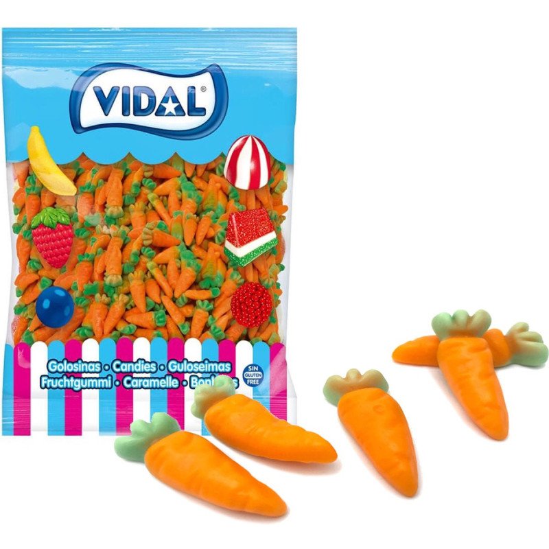 Vidal Mini Zanahorias Brillo 1 kg envase completo