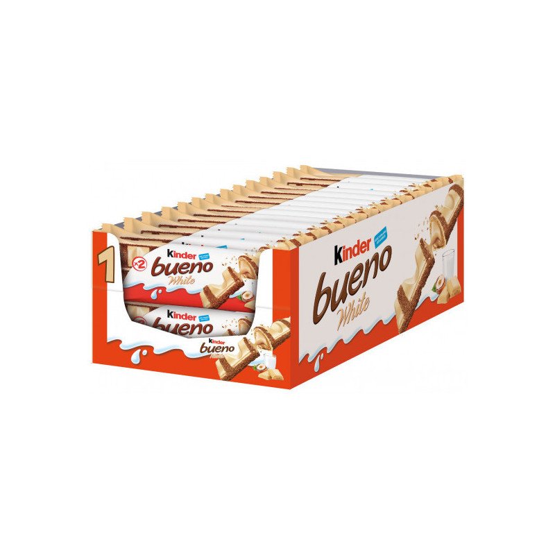 Kinder Bueno White caja 30 unidades envase completo