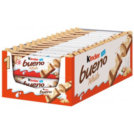 Kinder Bueno White caja 30 unidades envase completo