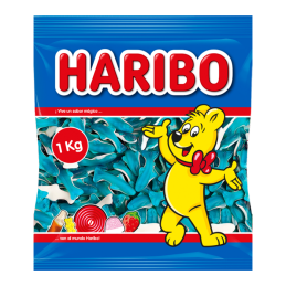 Haribo Delfines Azules 1 kg – envase completo