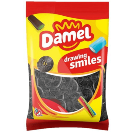 Damel Disco Regaliz 1 kg – envase completo