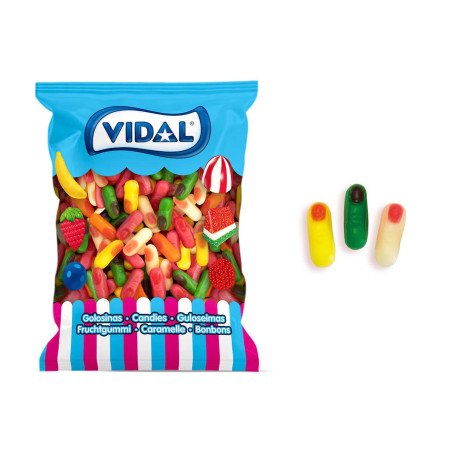 Vidal Mini Dedos Surtido Brillo 1 kg – envase completo