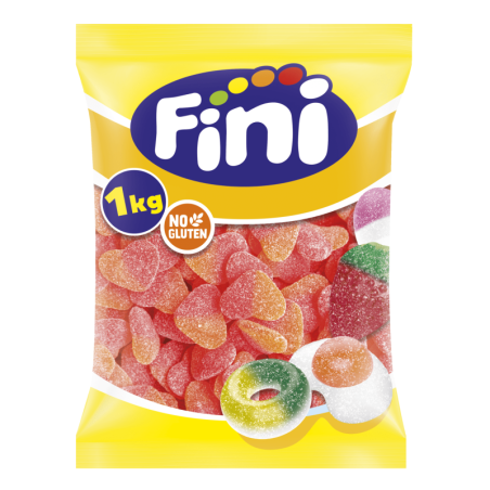 Fini Corazones De Melocoton 1 kg bolsa completa