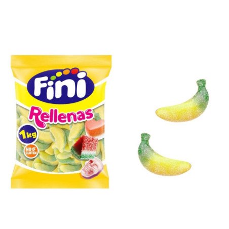 Fini Platanos Rellenos 1 kg bolsa completa
