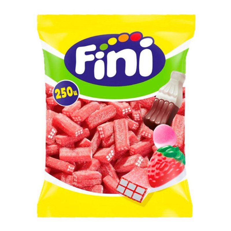 Fini Ladrillos Pica Sabor Fresa 250 unidades bolsa completa