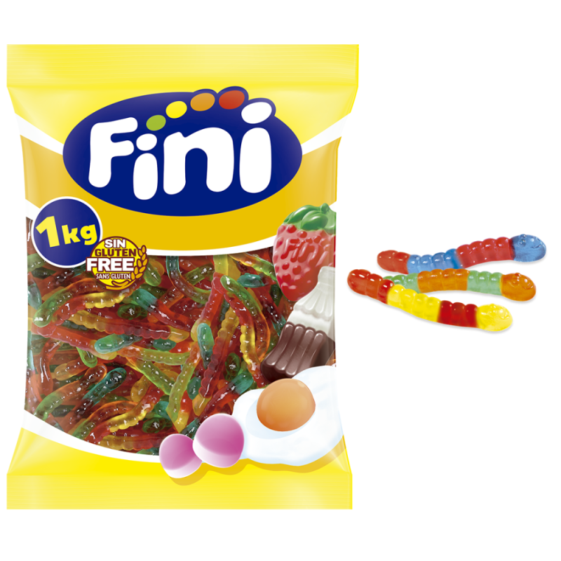 Fini Gusanos Brillo 1 kg bolsa completa