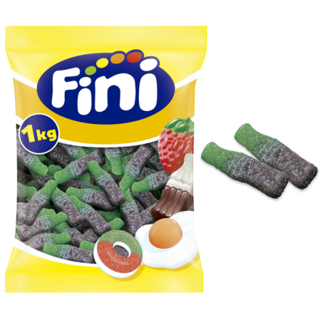 Fini Botella Cola Azucar Grande 1 kg bolsa completa