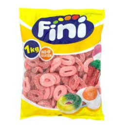 Fini Aros De Fresa Y Pica 1 kg bolsa completa