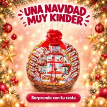 Una Navidad muy Kinder – cesta de chocolates